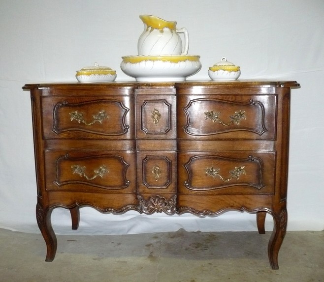 Commode style Louis XV chêne