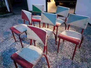 chaises de jardin en rotin